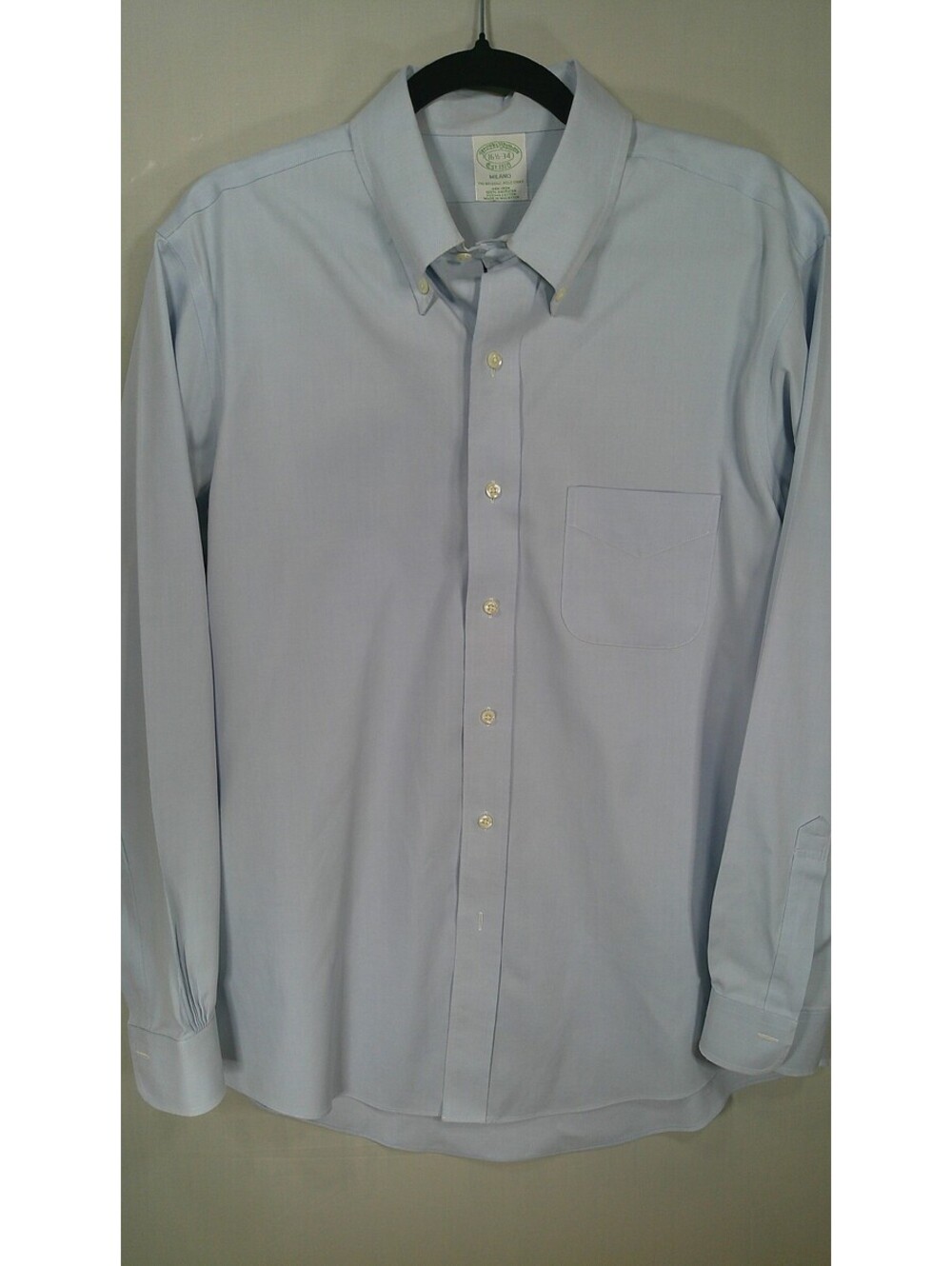 Brooks Brothers Baby Blue Button-Up Dress Shirt